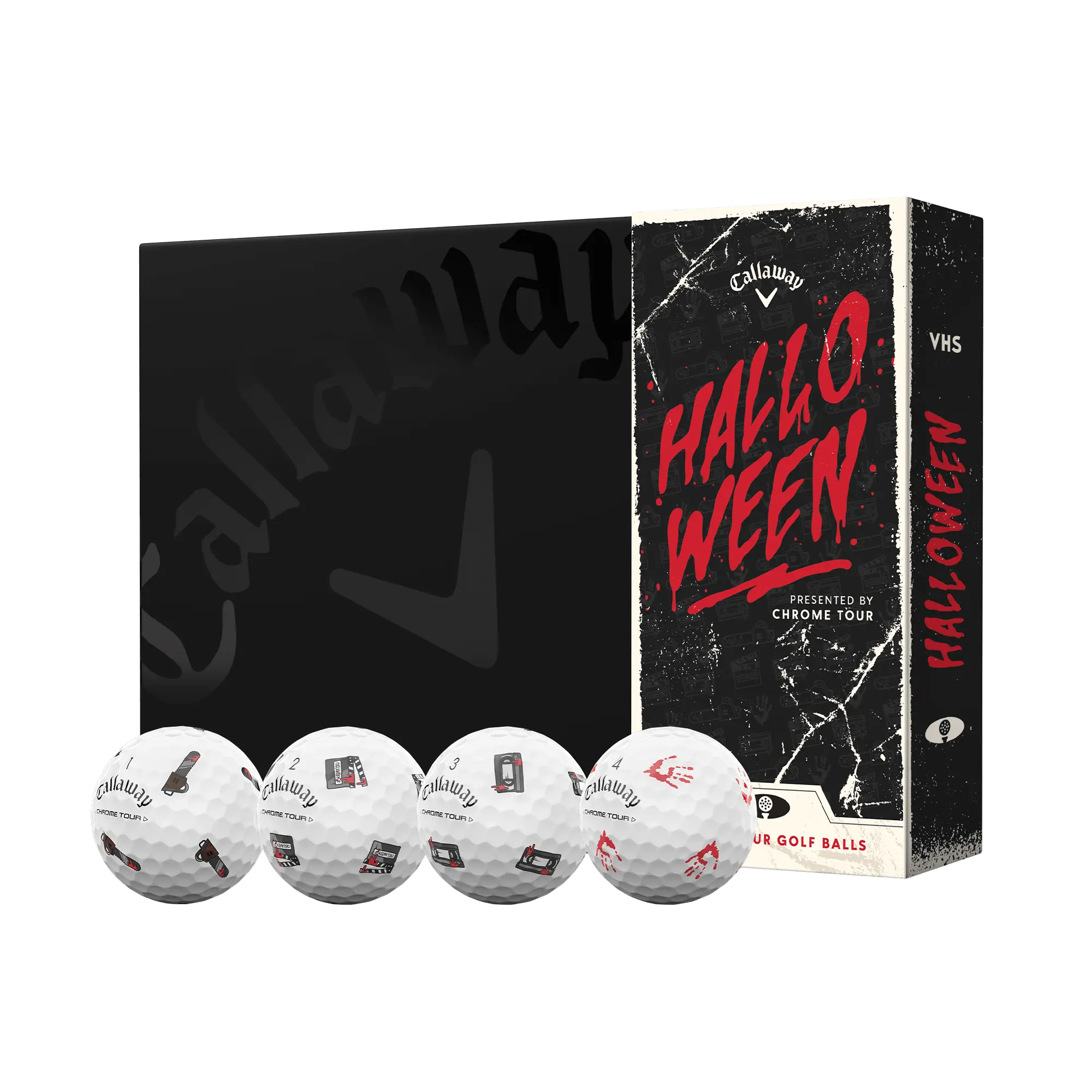 Callaway Golf Chrome Tour Halloween Golf Balls in White Callaway Golf Chrome Tour Halloween Golf Balls in White