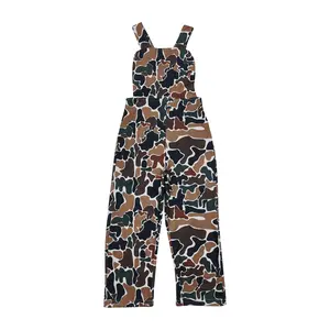 kids hunting camo brown jumpsuit Casual Silk Material