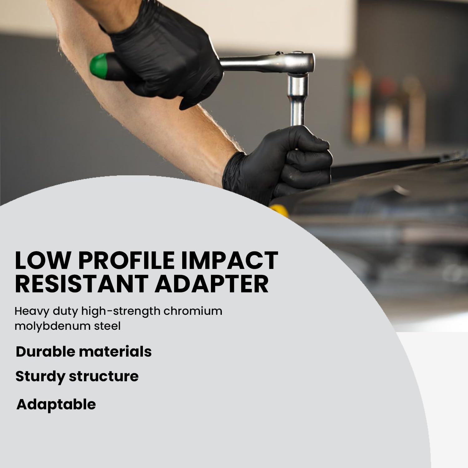 4pcs Low Profile Impact Socket Adapter Set Drive Ratchet Adapter Set 1/4" to 3/8", 3/8" to 1/2", 1/2" to 3/4", 3/4" to 1" Magnetic Design 4pcs Low Profile Impact Socket Adapter Set Drive Ratchet Adapter Set 1/4" to 3/8", 3/8" to 1/2", 1/2" to 3/4", 3/4" to 1" Magnetic Design