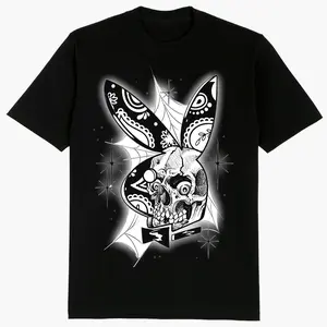 Men's Skull Boy Art Chicano Cotton T-Shirt - Pullover Hoodie, Chicana Art, Cholo Chola Outfit, Basic All-Seasons Casual Streetwear, S-3XL