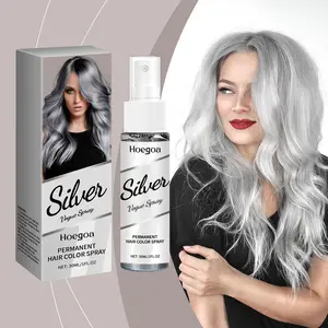Silver Color Hair Spray with Vitamin E, Conditioning Formula, Long-Lasting Color Protection, Adds Gloss and Moisture, Suitable for Multiple Colors, Nourishing