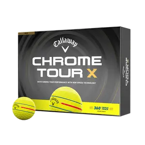 Callaway Golf Chrome Tour X 360 Triple Track Yellow Golf Balls