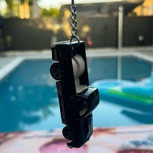 Black Chevy C10 custom Keychain 1:64 scale