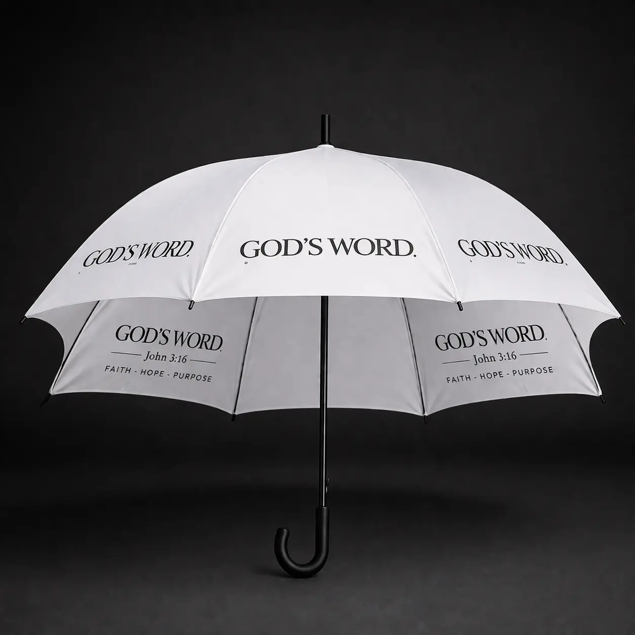 God's Word Adult Umbrella white umbrella