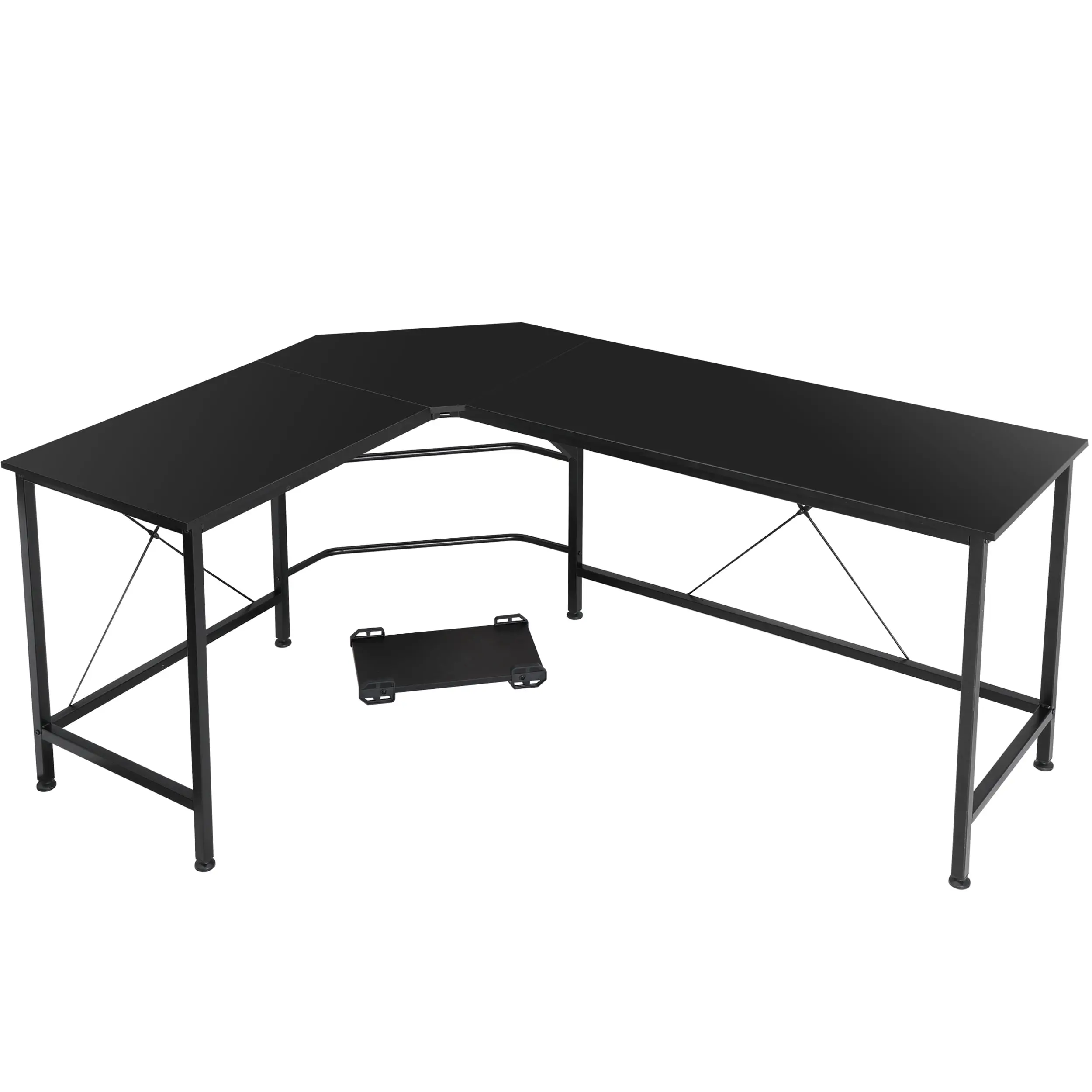Segawe L-Shaped Corner Computer Desk - Home Office Workstation, PC and Laptop Compatible Furniture,summerwins