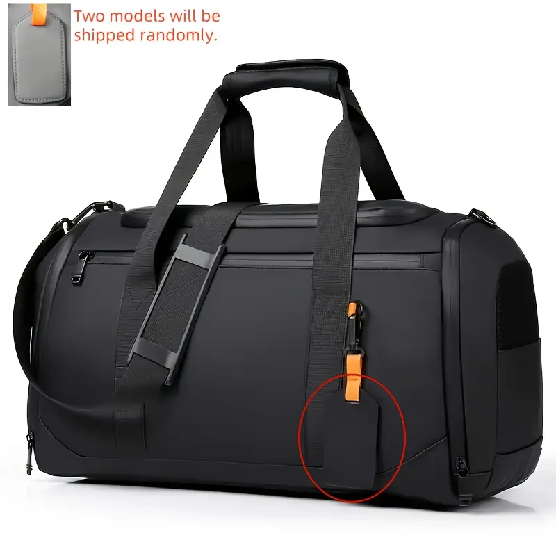 Casual Commuter Duffel Bag for Men & Women, Large Capacity Durable Travel Bag with Separate Shoe Compartment & Trolley Sleeve, Casual Commuter Bag