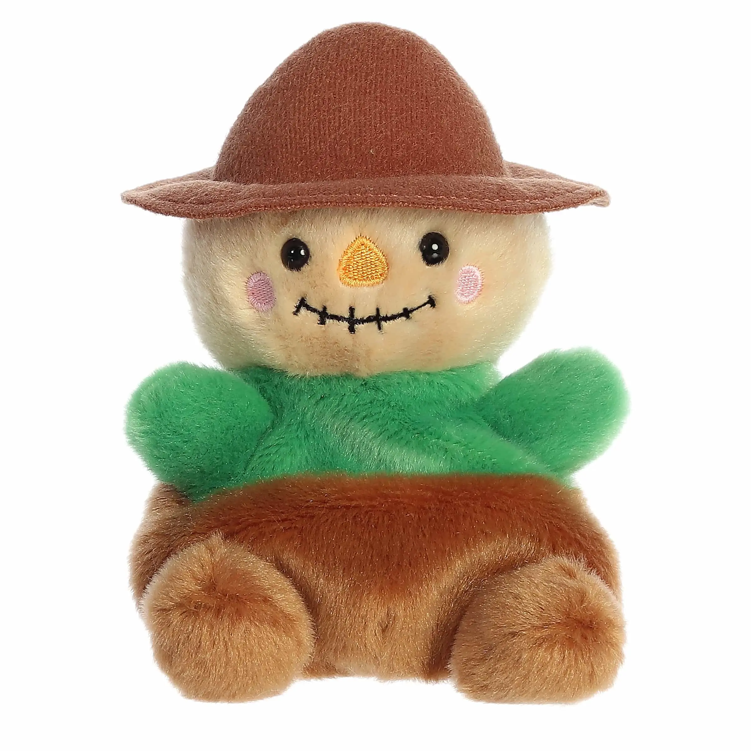 Palm Pals Spooky Cornelius Scarecrow 5 inch Multicolor Mini Soft Plush Collectable Stuffed Animal