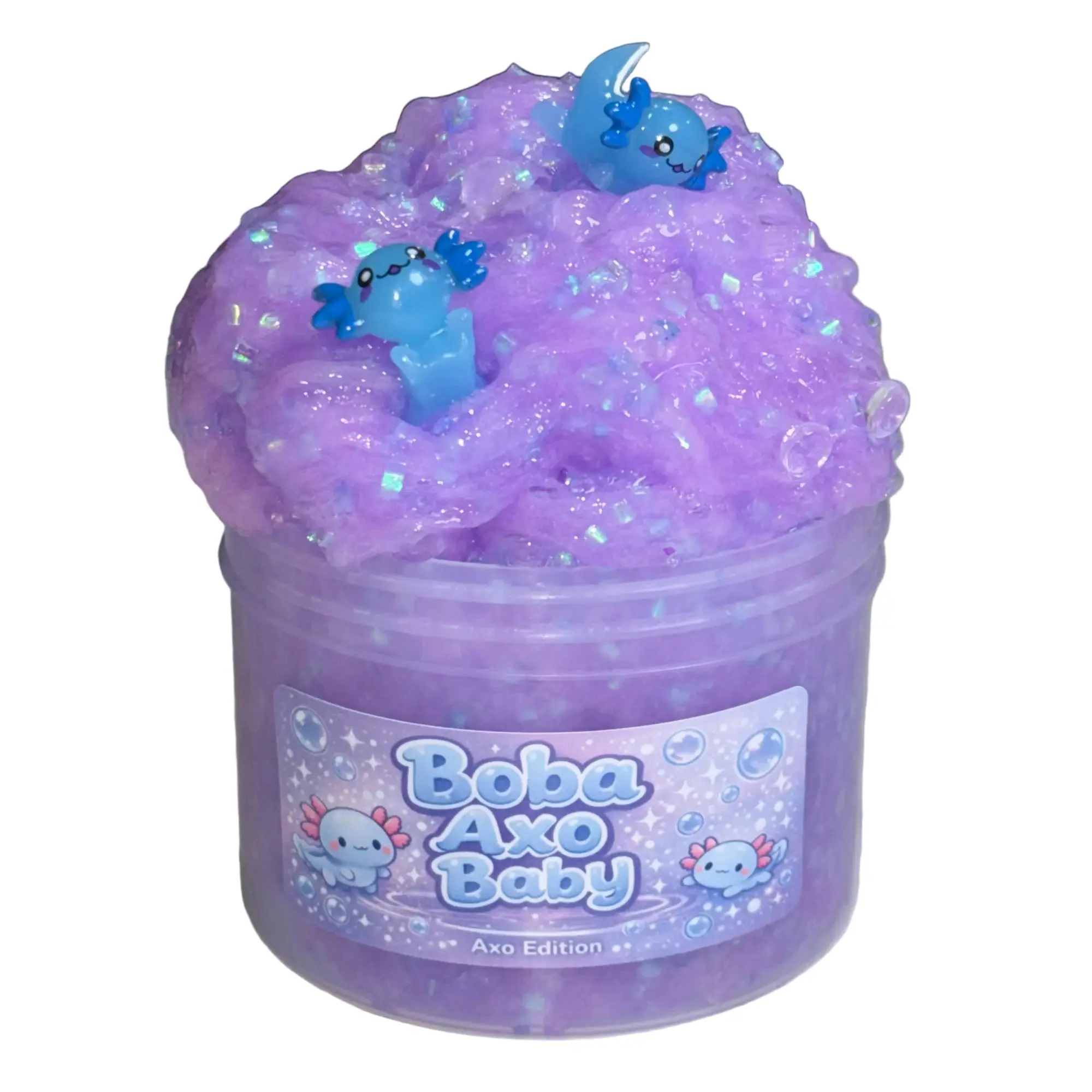 Boba Axo Baby | Clear Jelly Slime | Twisted Mermaid Squishy