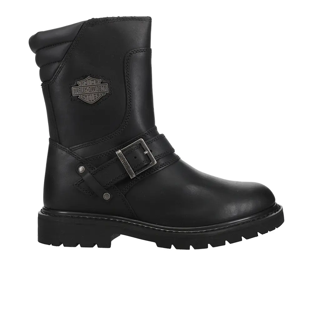 Harley-Davidson Footwear Mens Booker Motorcycle Casual Boots Mid Calf - Black Harley-Davidson Footwear Mens Booker Motorcycle Casual Boots Mid Calf - Black