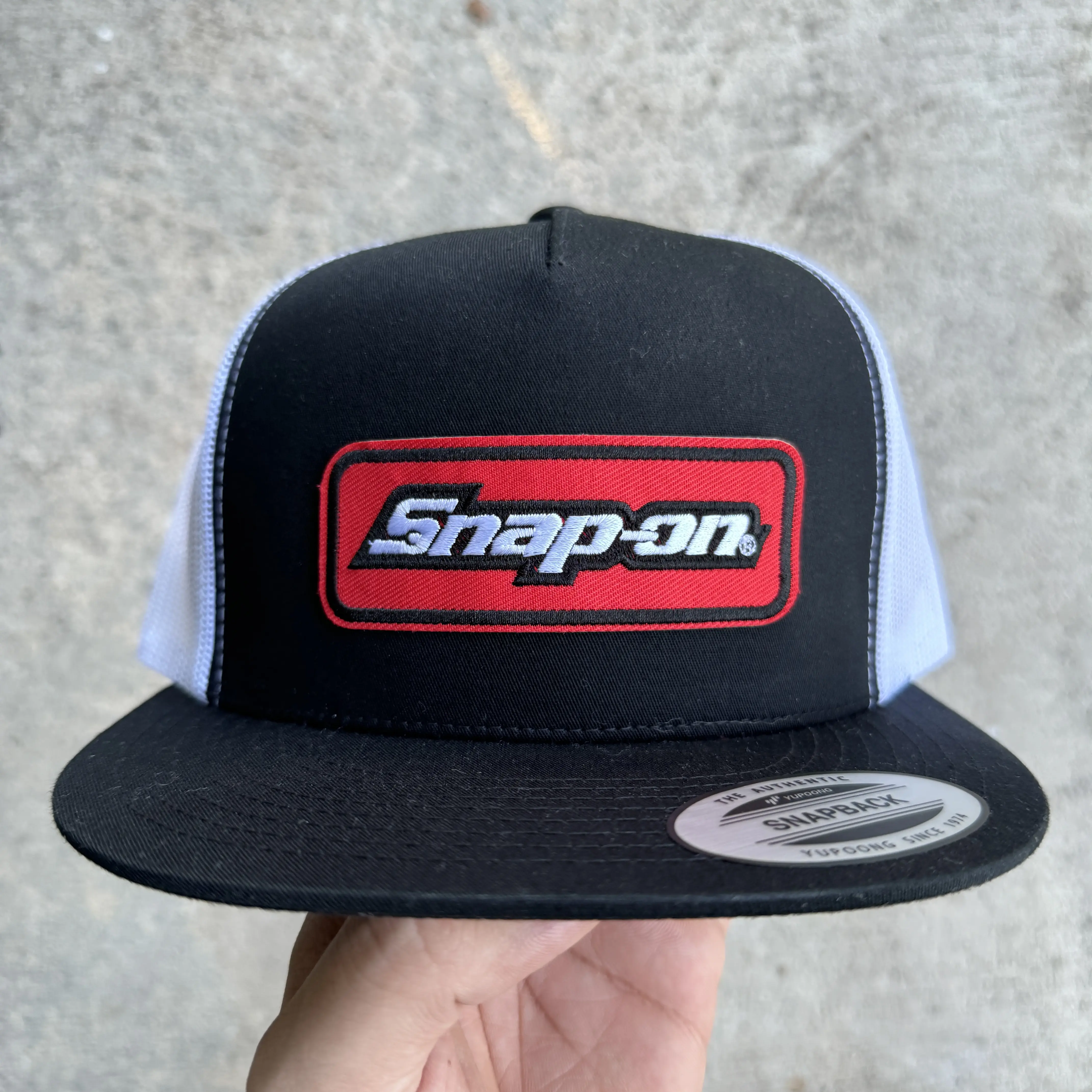 Snap on Vintage Snapback Trucker Hat Mesh Back Yupoong 6006 hats