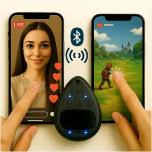 Wireless Bluetooth Auto Clicker & Screen Tapper for TikTok iPhone Android — Smart Finger Bot, Remote Button Pusher, Silent Hands-Free Clicker for Likes, AR Pet, Battle Royale, Scrolling, Page Turning