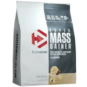 Dymatize Super Mass Gainer Gourmet Vanilla, High Protein & Carb Blend, 16 Servings