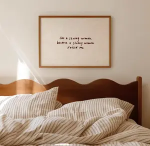 Strong Woman Quote Print, Mother Daughter Feminist Wall Art