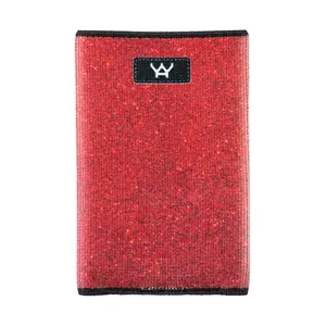 212 MAIN Men's Red Glitter Slim Front Pocket Wallet - Bling, Fashion, Flexible, Durable, Stylish Credit Card Organizer Accessory, Bling Men's Wallets, Fashion Men's Wallets