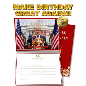 Funny Trump Mother’s Day Greeting Card - Make Mother’s Day Great Again Gift for Mom, Wife & Grandma - Premium 5x7 Presidential Style Stationery with Red Envelope