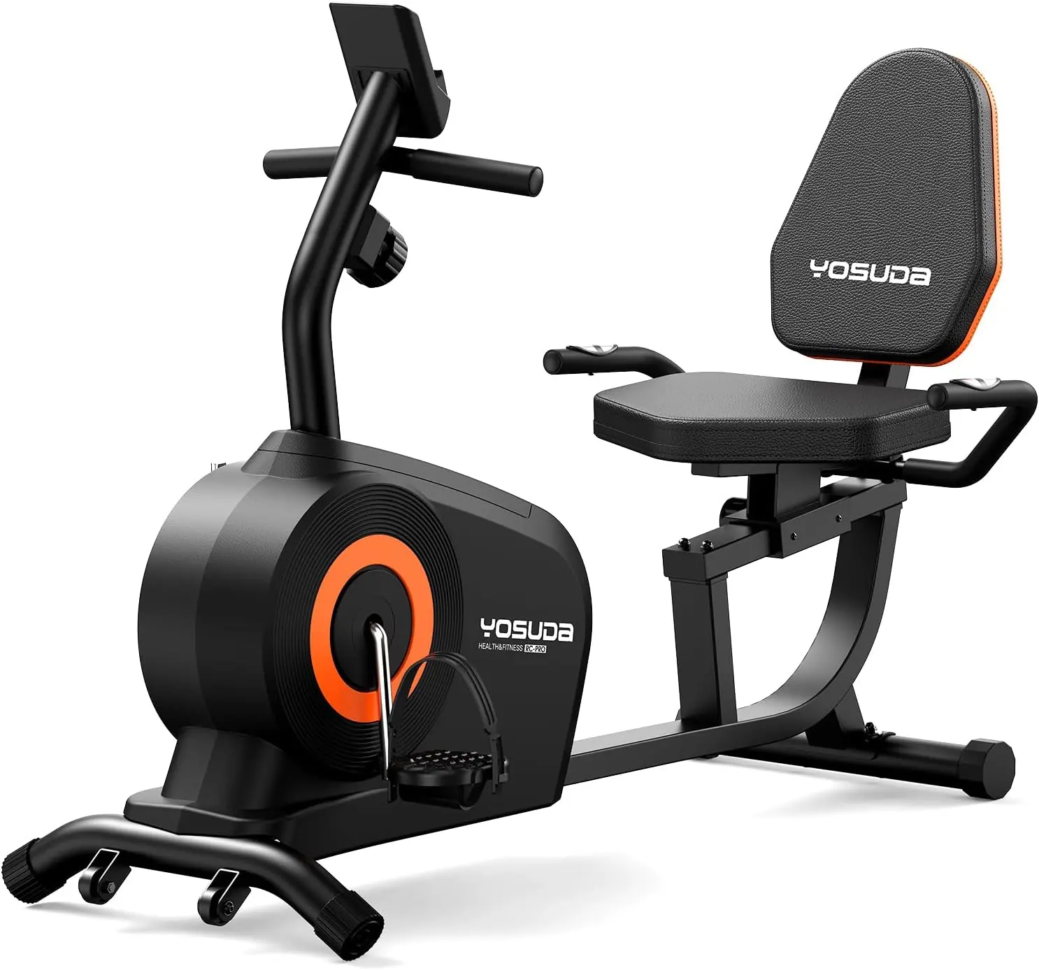 FED Fitness Yosuda Series RE1 Sturdy Silent Recumbent Exercise Bike for Home Gym, 350LB Capacity for Seniors, Adjustable Seat, 16-Level Resistance, LCD Display & Pulse Sensors【live only】, Workout Machines For Home, Home Workout Station