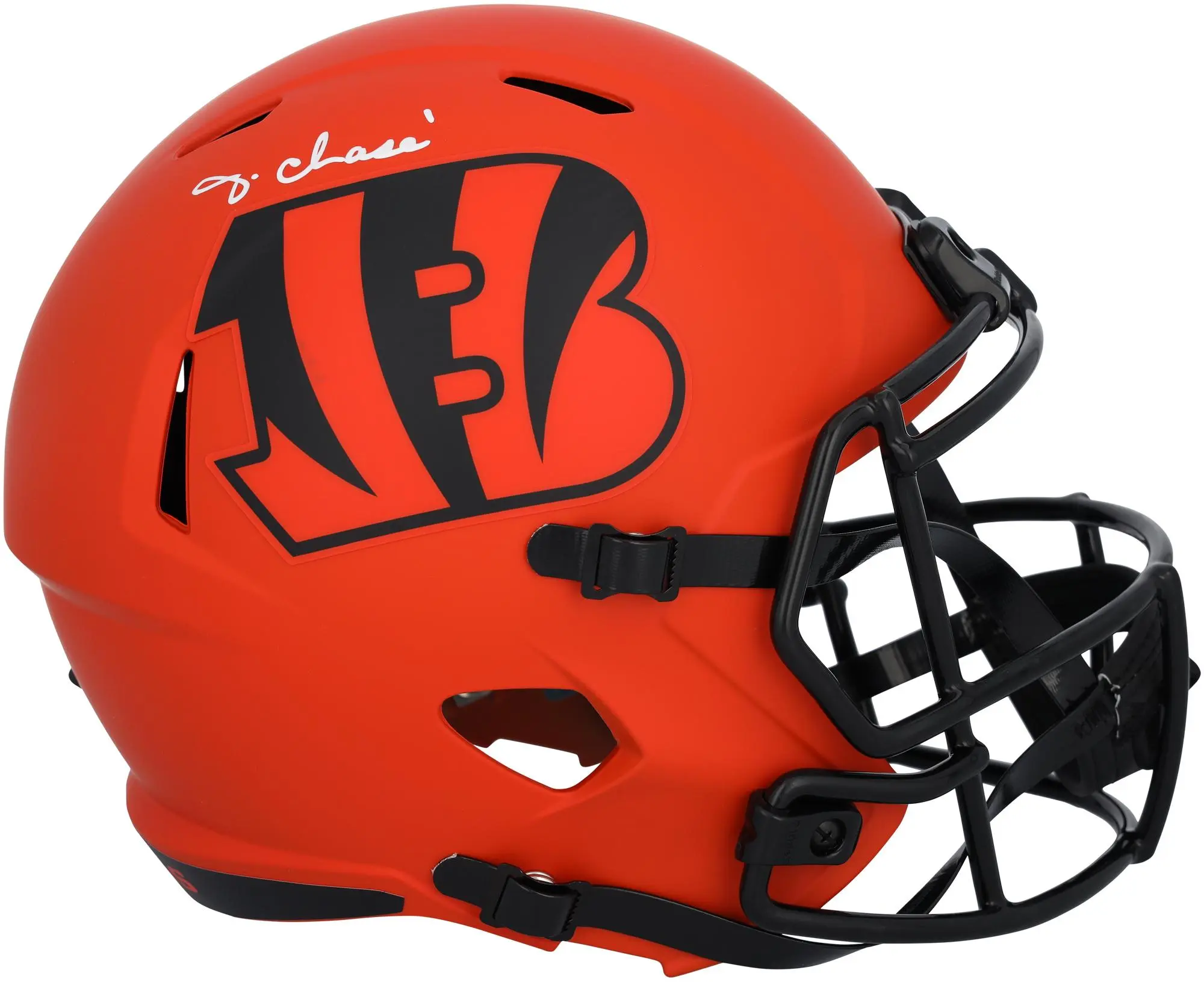 Ja'Marr Chase Cincinnati Bengals Autographed Riddell Rave Speed Replica Helmet - Fanatics Authentic Certified