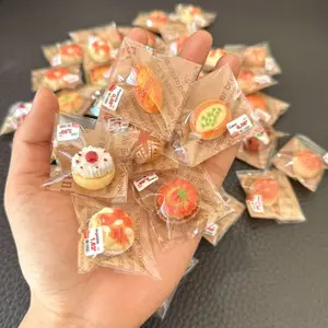 Mini Cake Dessert Bread Play Food, Independent Packaging Miniature Simulation, Pretend Play Toy, Home Cooking Fun, Play Kitchen Accessories, Pretend Cooking Set