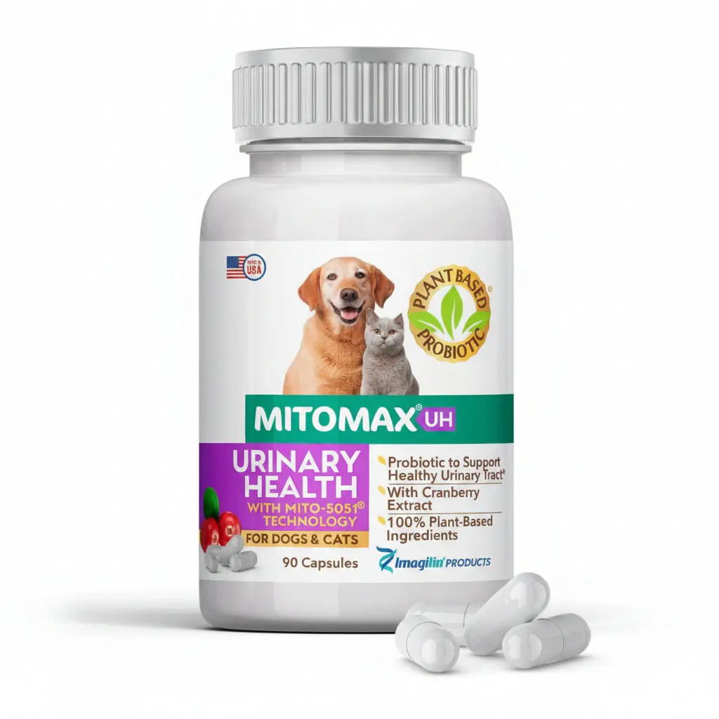 MitoMax Cranberry Probiotic Supplement, 90 Count – Pet Healthcare Support for Dogs’ and Cats’ Urinary Health