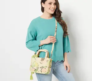 Vince Camuto Printed Small Canvas Tote- Oriel