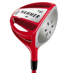 The Hammer Turbo Air Golf Driver - Anti-Slice Right Handed 10 Degree Driver Red Black Green Jack Hamm