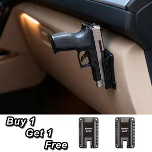 Buy one get one free Magnetic Gun Holder for Car, Universal Car Mount, Car Mount Dashboard, Multifunctional Car Accessories, Quick Draw Magnetic Pistol Holster, Adjustable Hidden Mount, Suitable for Multiple Scenarios