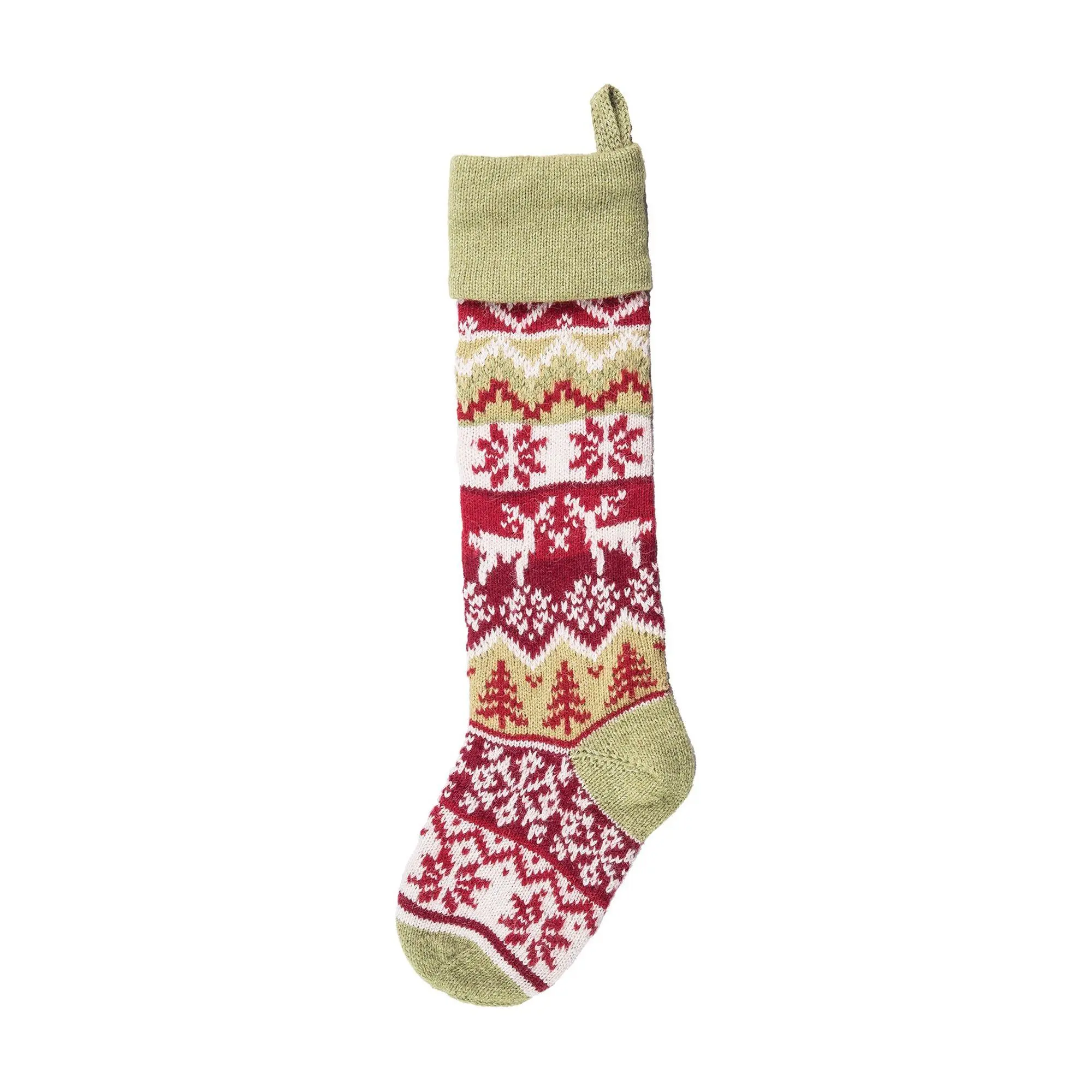 C&F Home Winter Deer Knit Stocking