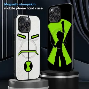 B-Ben 10 Classic Cartoon Fashion Luxury Magsafe Sheepskin Phone Cases For iPhone 17 Promax 16 15 14 13 12 Pro Max Plus Air High-end Cover