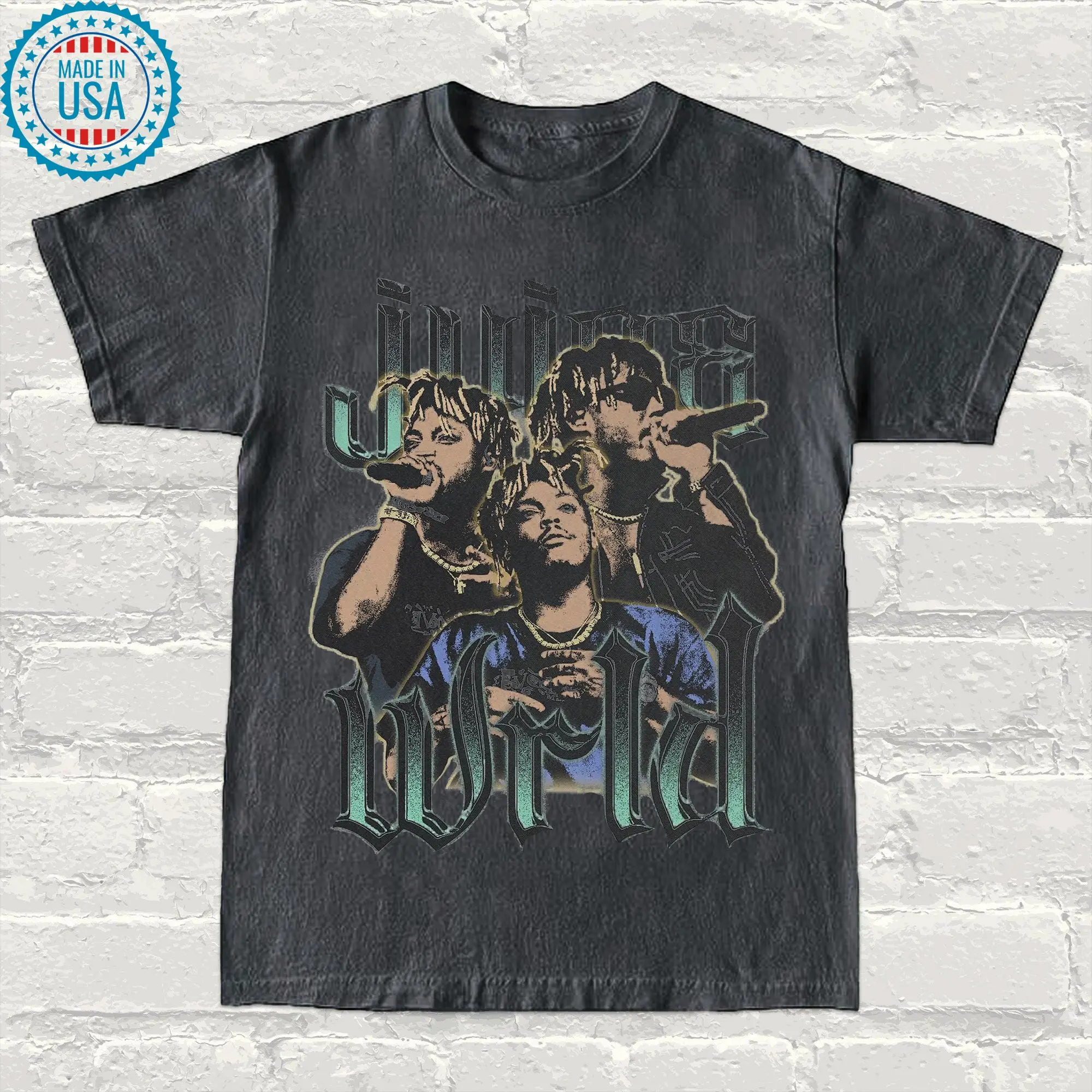 Juice Inspired T-Shirt: Retro Streetwear, Bold Graphics, Rap Icon Style, Music Lover Merch, Hip-Hop Vibes,  Fashion, Concert Outfit