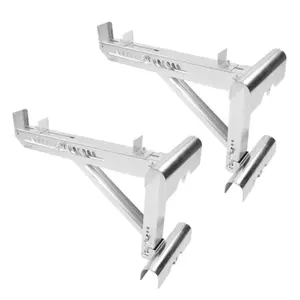 2 Pieces Extension Ladder Jacks for 18" Wide  Welded Triangle Structure Sturdy Accessories Scaffold Bracket Steel Frame
