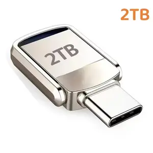 USB Adapter Flash Drive 2TB 3.2 Type C PenDrive Memory Stick 2TB Pen Drive Flash Disk for PC Smartphone Storage U Disk