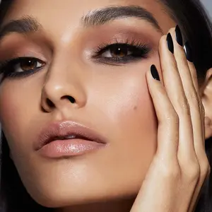 Static Nails Reusable Pop-On Manicures - Dark Room Round - The Better, Long-Lasting Alternative to Salon Gels, Dips, Acrylics, and Press-On Nails