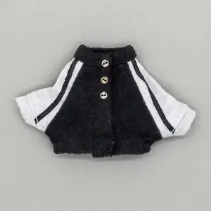 OB11 Baby Clothes Baseball Uniform Letter Overalls Suit Coat Fashion Pants For Obitsu11 Molly YMY Body 1/12 BJD Doll