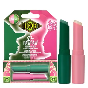 [stylerulebeauty]2 pc  Wicked x Dr PawPaw Enchanting and Glimmer Lip Balm Duo, Lip Volumizer, gloss Lip Balm, Shimmer, pH reactive, Color changing Holiday Wellness Skincare Set