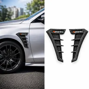 Universal Car Fender Side Vents, Fender Decal Sticker Decorative Adhesive Trim Cover, Exterior Body Modification Accessories for Cars SUVs Trucks