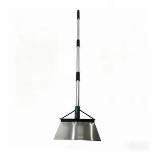 Garden Flat Shovel Heavy Duty Multifunctional Cleaning Tool Stainless Steel Floor Scraper for Weeding Scraping Debris Removal Driveway Sidewalk Outdoor Use