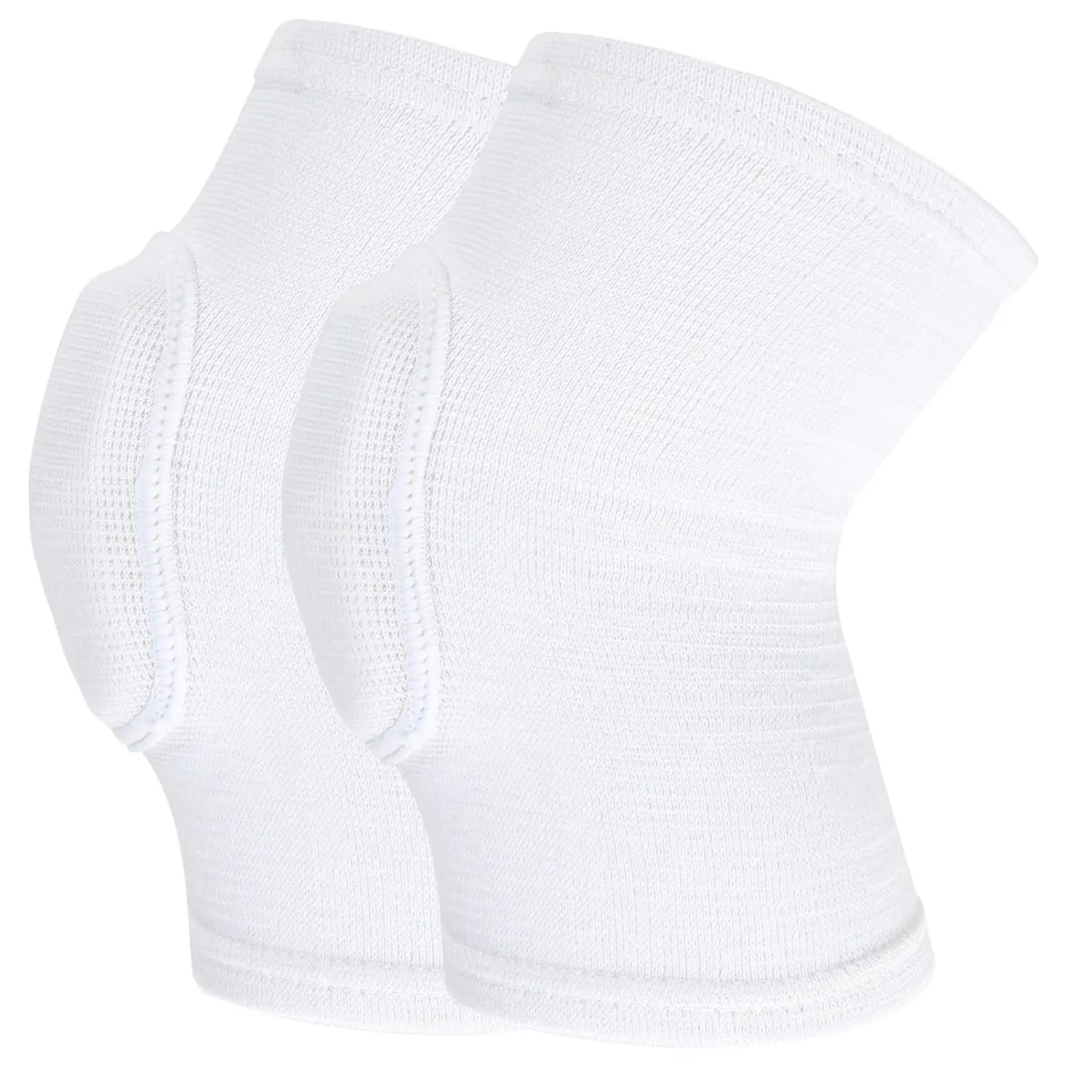 Brace Pads Elbow Protector, 1 Pair Arm Brace Support Fitness Arm Knee Protector, Breathable Anti-Collision Sponge Elbow Protection Pads for Basketball Football Tandem Elbow Pads Volleyball White