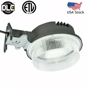 LED Barn Light with Photocell 7800LM IP65 Waterproof 75W Dusk-to-Dawn Motion Sensor Security Light for Yard Warehouse Street IP65 5050 LED 110V-277V