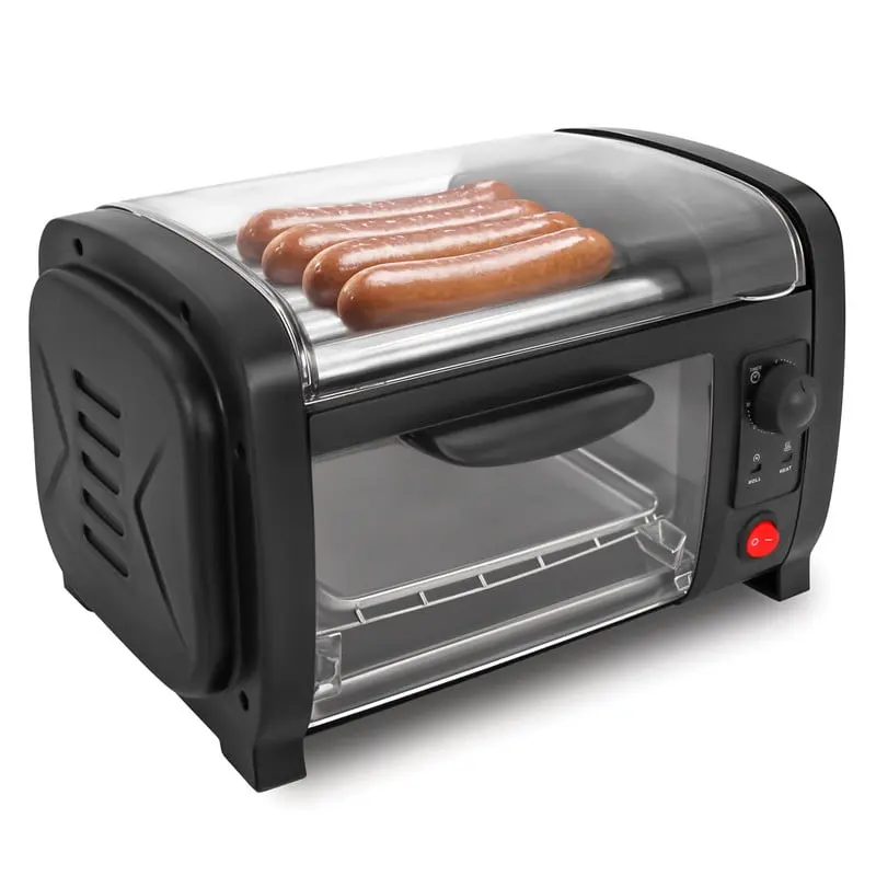 Maximatic EHD155 Elite Hot Dog Roller & Toaster Oven, Silver