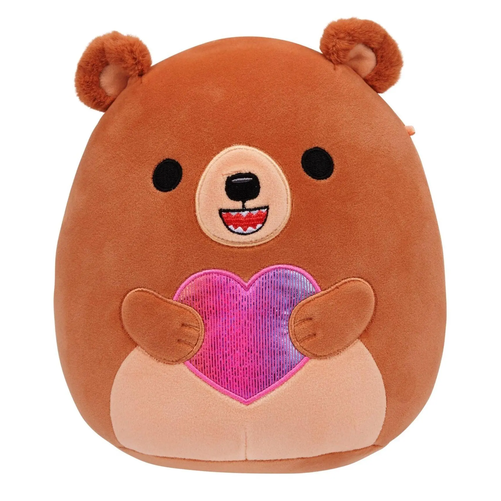 Squishmallows 8-Inch Stokely the Brown Kodiak Bear Holding a Rainbow Heart Squishmallows 8-Inch Stokely the Brown Kodiak Bear Holding a Rainbow Heart
