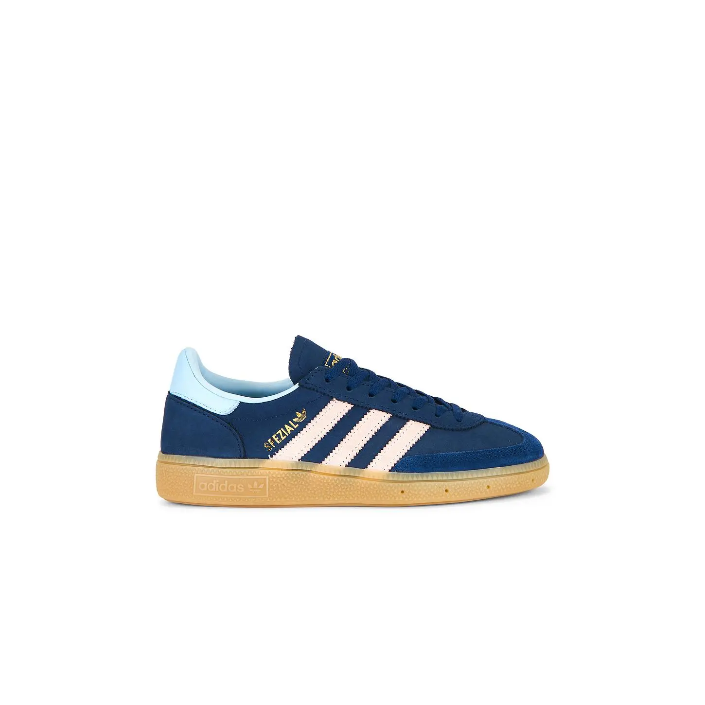 adidas Originals Handball Spezial in Dark Blue, Wonder Quartz, & Clear Sky