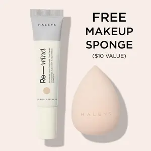 HALEYS Beauty Re—wind Blurring Full Coverage Concealer, Brightens Reduces Redness Dark Circles Fine Lines, Non-Caking Longwear Nourishes Lightweight Soft-Matte Finish, Vegan Cruelty-Free All Skin Types