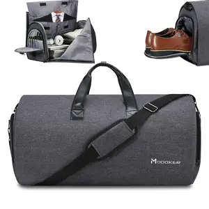 Modoker 2 in 1 Convertible Garment Duffel Bag, Carry On Hanging Suit Travel Bag with Shoulder Strap, Lightweight Suitcase Bag for Men Women Business Trip Travel