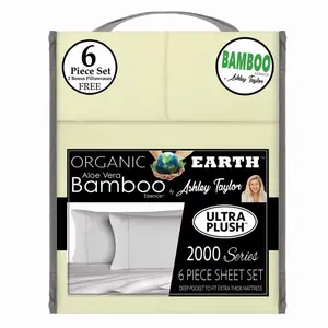 KING SIZE ORGANIC BAMBOO 6 PIECE BEDSHEET