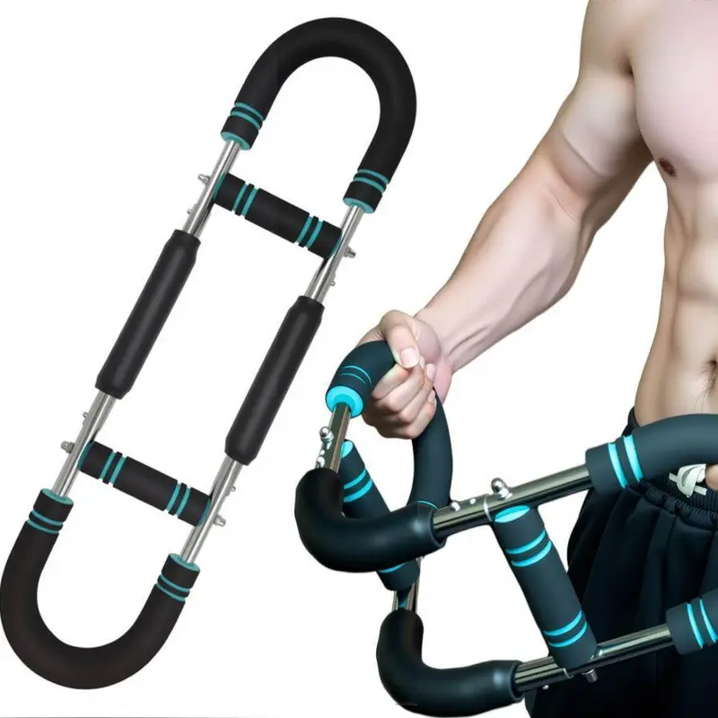 Twister Arm Exerciser (Arm Twist Trainer, Forearm Strengthener) - Adjustable Metal Springs, Anti-Slip Grips, Unisex Strength Training Gear for Versatile Workouts, 3 Strength Levels, Supports Up to 100lbs, Portable Home Gym Accessory