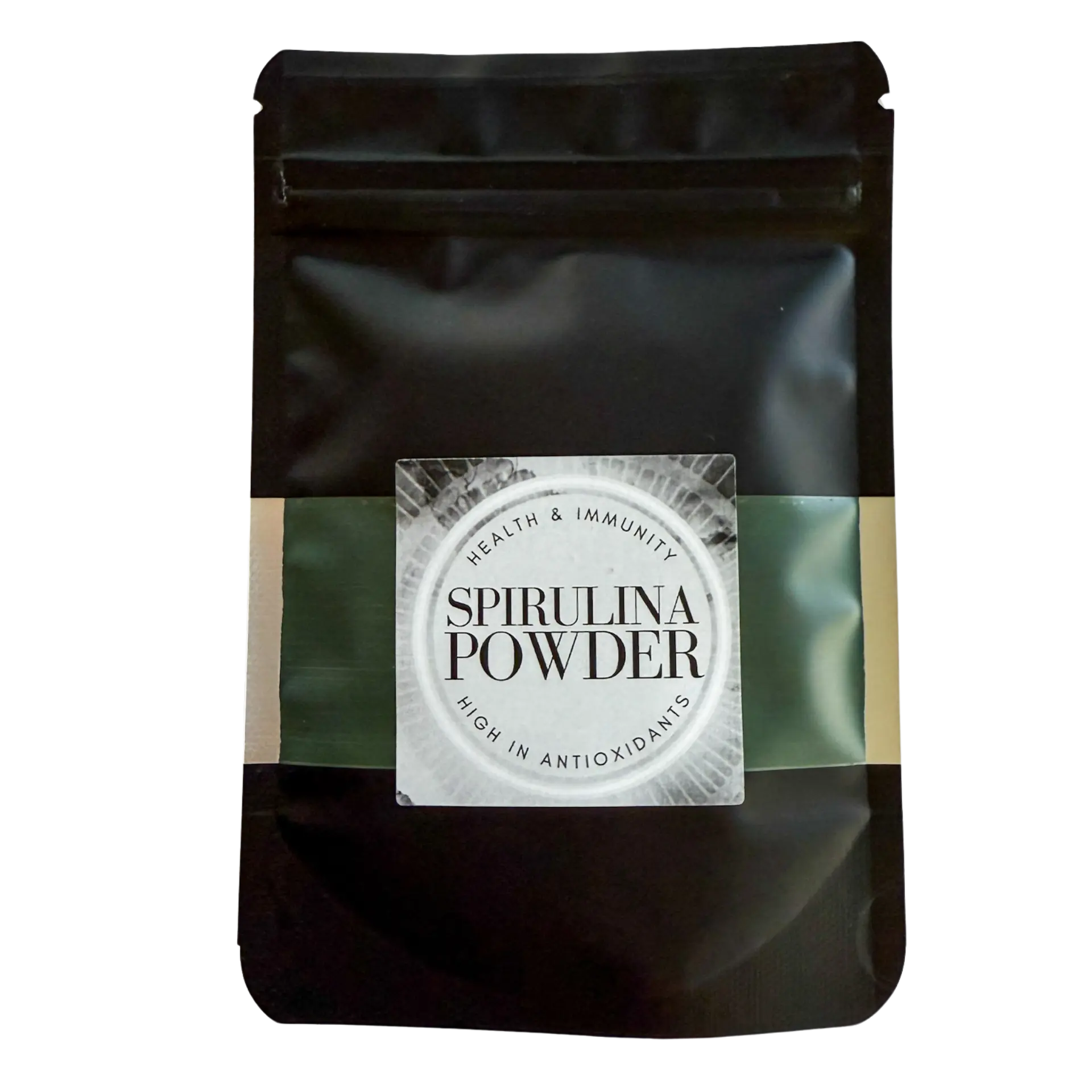Lunar Herbals Organic Spirulina Powder, Blue Green Algae Nature Powder (Spirulina Platenis) Herbal Powder, 2 oz Bag