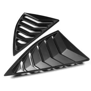Stay Tuned Performance Side Window Louvers Compatible with 2010 - 2015 Chevy Camaro Racing Style Window Air Vent Louver Scoop Shades Cover 2Count ABS