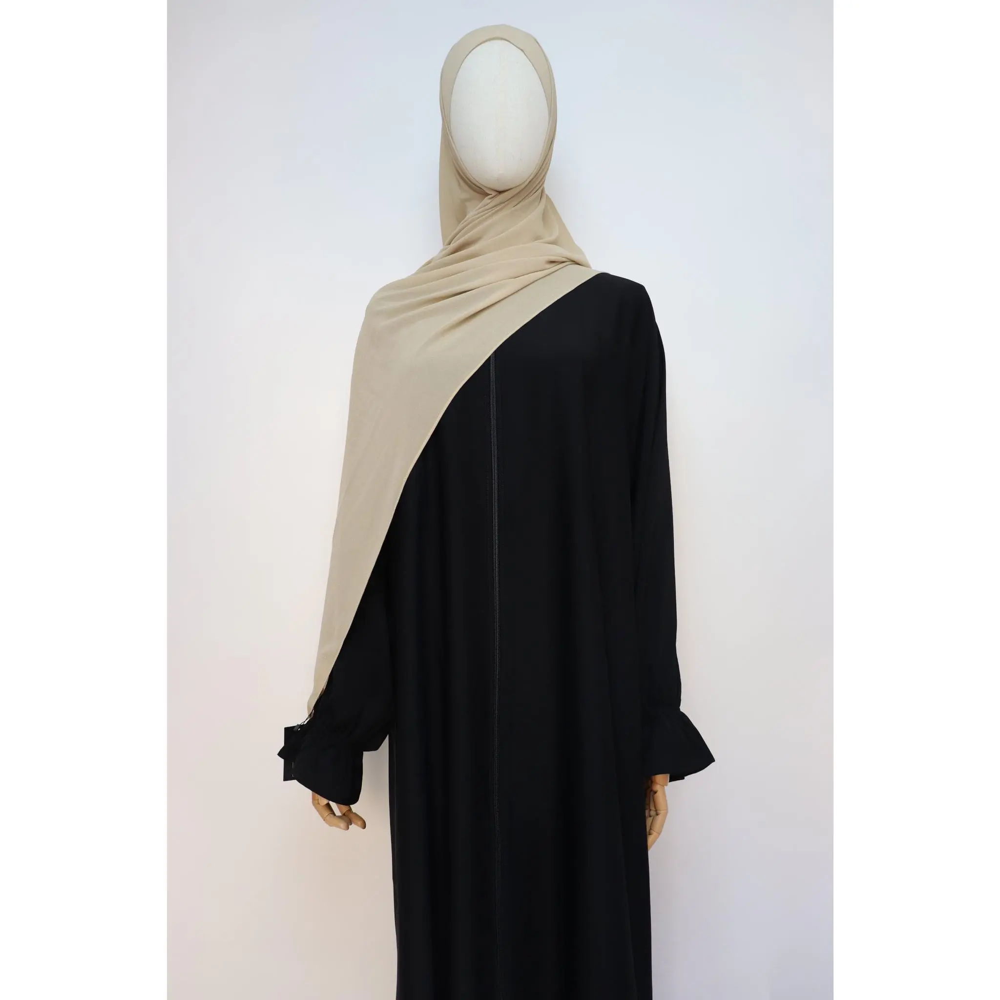 Premium Chiffon Hijab Standard Size - Creamy Beige