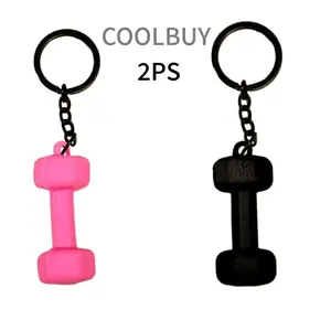 Mini Dumbbell Keychain Gym Outdoor Sports Enthusiast Keychain Fitness Gift Bag Decoration Backpack Decoration