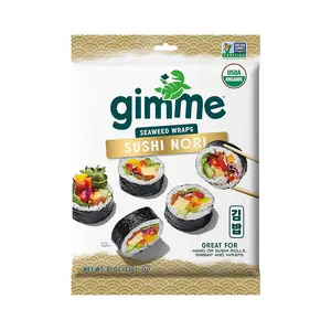 Gimme Seaweed Sushi Nori Premium Organic Roasted Seaweed Sheets, Keto, Vegan, Gluten-Free, Restaurant-style Sushi Nori Sheets 0.81 Ounce (Pack of 1)